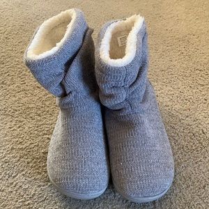 Grey Slipper Booties size 7-8